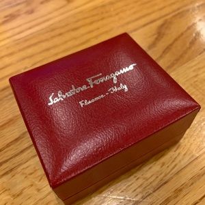 Salvatore Ferragamo brass Gancini men’s cufflinks